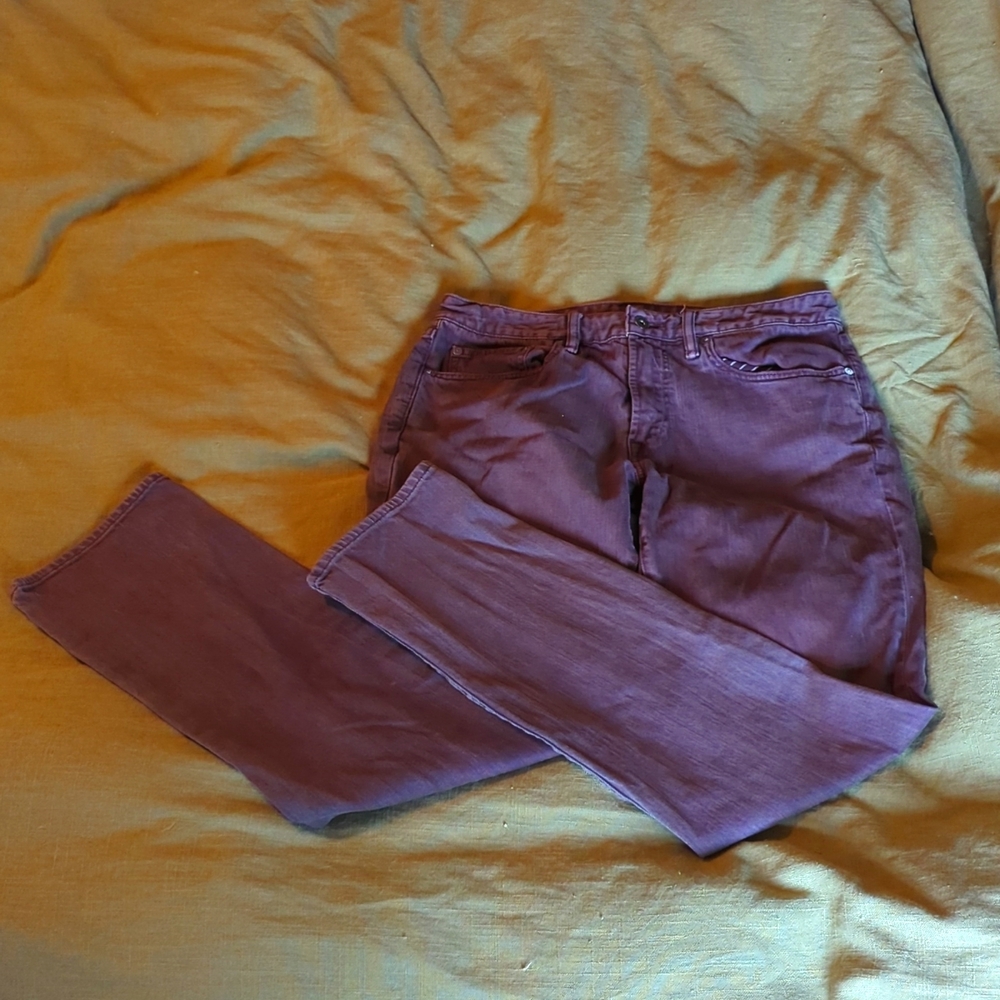 Bonobos Travel Jeans Maroon 33/34